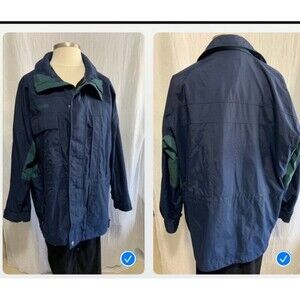 Columbia-sportswear Men's Blue and Navy Jacket